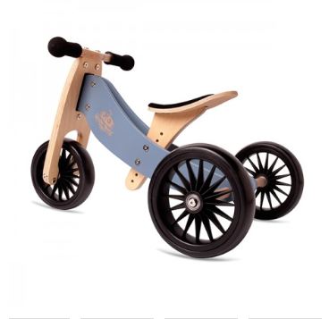Tiny Tot Plus 2 in 1 Trike Balance Bike Slate Blue Kinderfeets